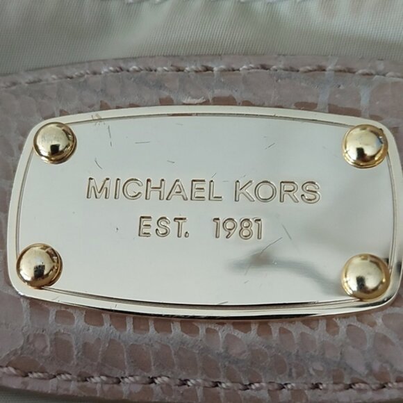 Michael Michael Kors nylon and leather satchel curved shoulder bag - Picture 6 of 7